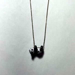 Panda necklace. Great for kids, panda lovers, nature lovers.